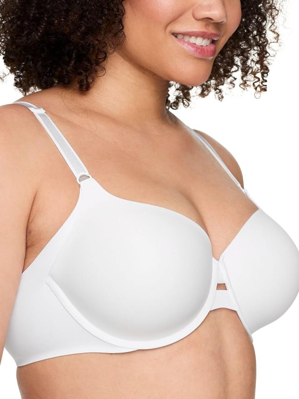 Warner's Womens No Side Effects Full-Coverage Underwire Bra white 42C